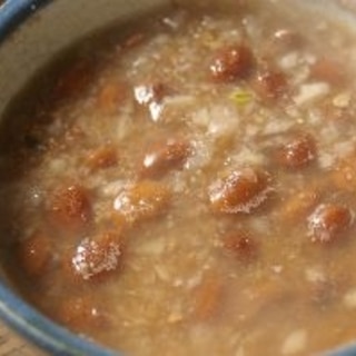 金時豆のマスタード味噌スープ